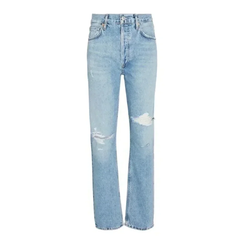 NWT Citizens of Humanity Charlotte High Rise Straight Leg Jeans Denim Blue 33